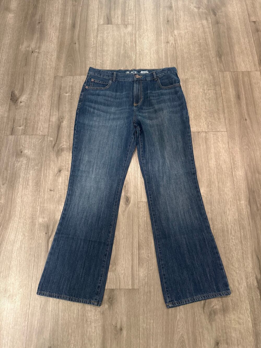 The Children's Place Bootcut Blue Jeans Size 18 Husky